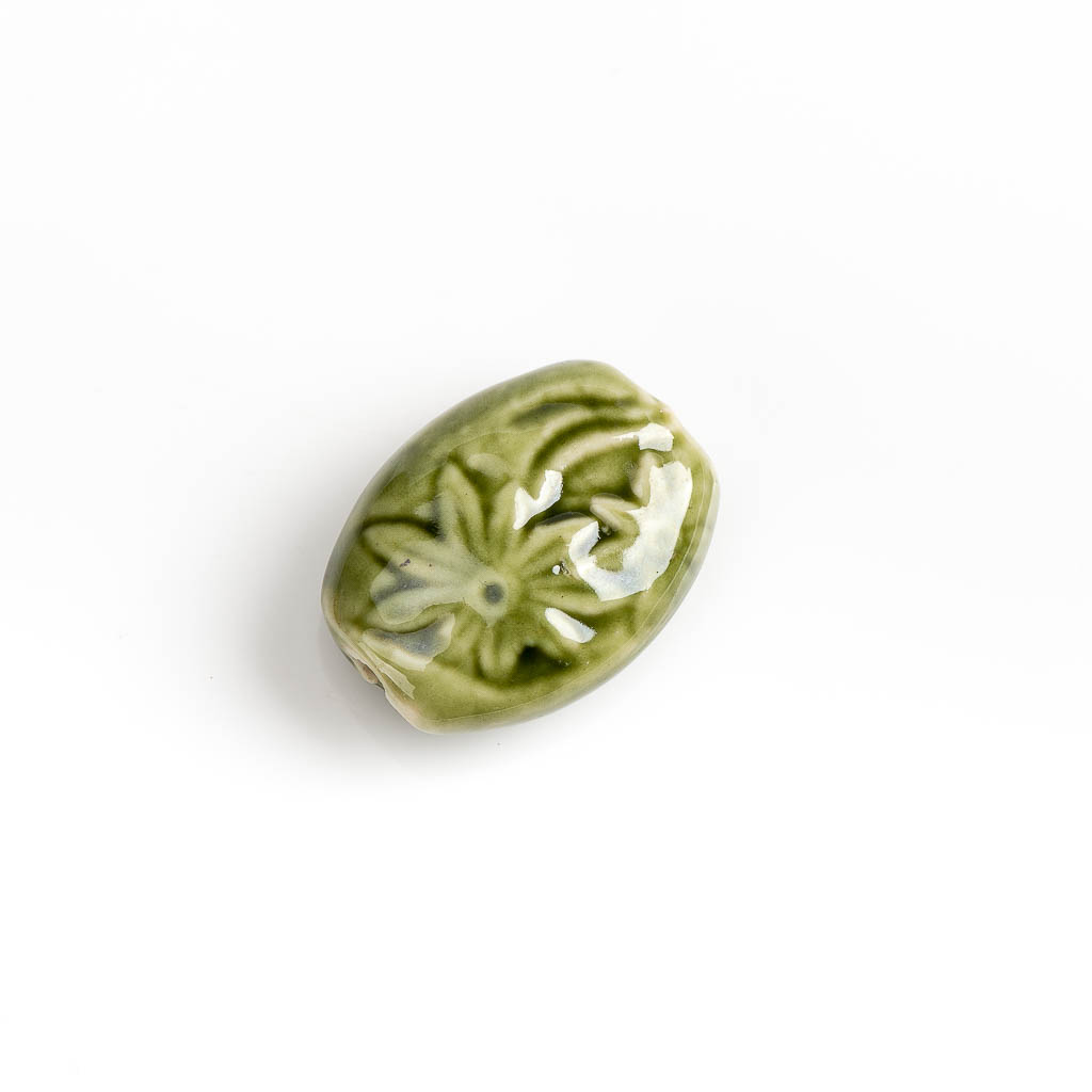 큰 꽃 베라믹 비즈 도자기 구슬 색상 고대 주얼리, 목 - Snake Plant Ceramic 리뷰 및 가격